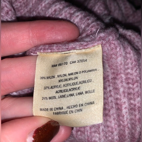 Anthropologie Angel of the North Gabriele Tie Back Ribbed Seater - Purple Size M - Picture 7 of 9